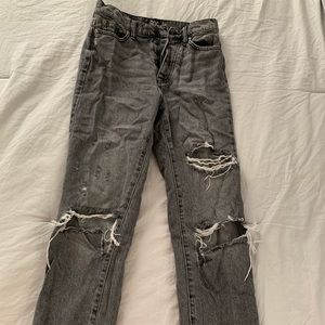 BDG washed black distressed jeans